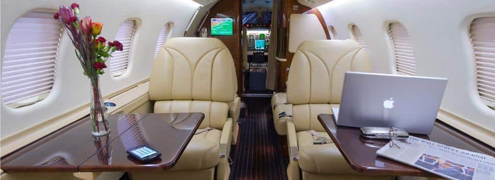 Private Jet Charter Quiet Cabins