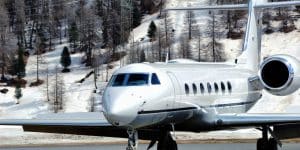 Top 5 ski resorts in North America via private jet